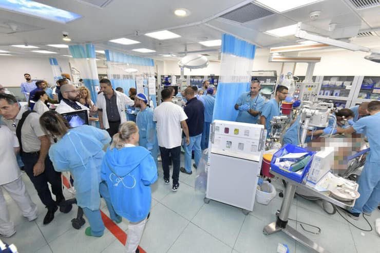 ⚡️#BREAKING Israeli media: This is what the emergency room at the Galilee Medical Center in Nahariya looked like after the casualties arrived as a result of the Hezb-Allah strike on Arab Al-Aramsha