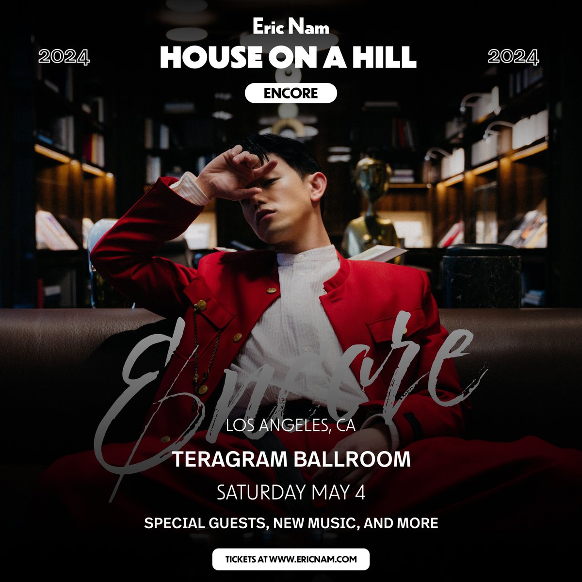 🚨 ON SALE NOW 🚨 Experience Eric Nam live at the Teragram Ballroom on May 4th! 🎤 Special guests joining 👀 Get your tickets now - link in bio! 🌟 #EricNam #TeragramBallroom