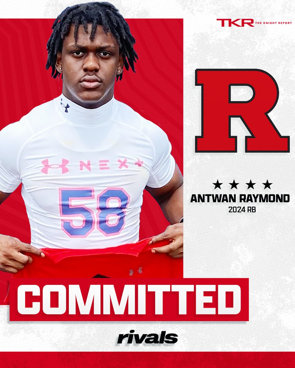 Rivals four-star RB recruit Antwan Raymond with two huge announcements: he is committing to Rutgers and reclassifying to the 2024 class. 

The newest Scarlet Knight breaks it all down with <a href="/Rivals/">Rivals</a>: 

n.rivals.com/news/four-star…