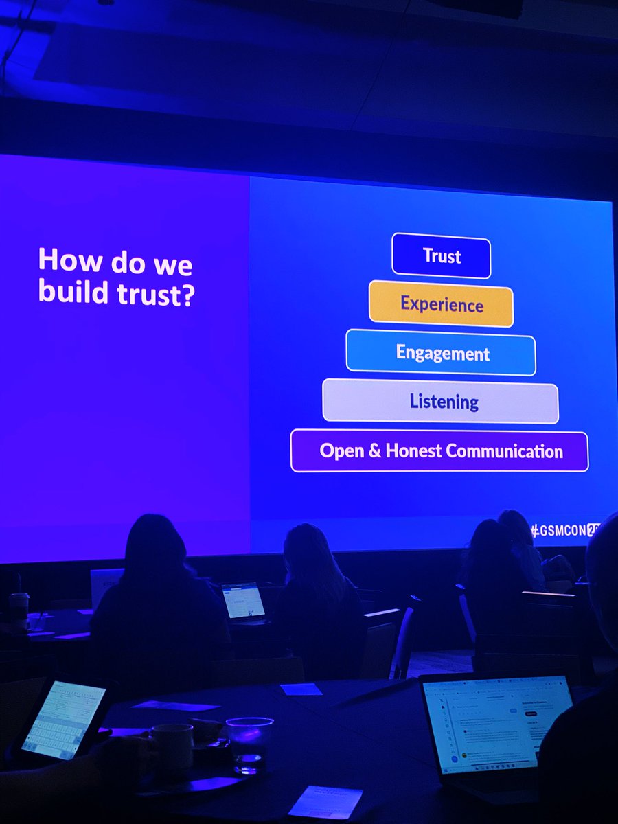Starting Day 2 of #GSMCON2024 with a great reminder on the importance in trust in #SocialGov:

“Trust is fundamental, reciprocal, and pervasive. If it is present, anything is possible. If it is absent, nothing is possible.” - Phil Evans <a href="/HelloOrlo/">Orlo</a>