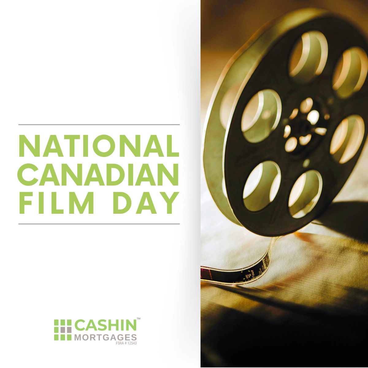 Lights, Camera, Action! Today, it's National Canadian Film Day! 🎬 
From comedies to dramas, Canadian cinema reflects our cultural heritage. Grab popcorn and let's celebrate storytelling's magic and film's power to unite! #NationalCanadianFilmDay #CanadianCinema #CanadianFilmDay