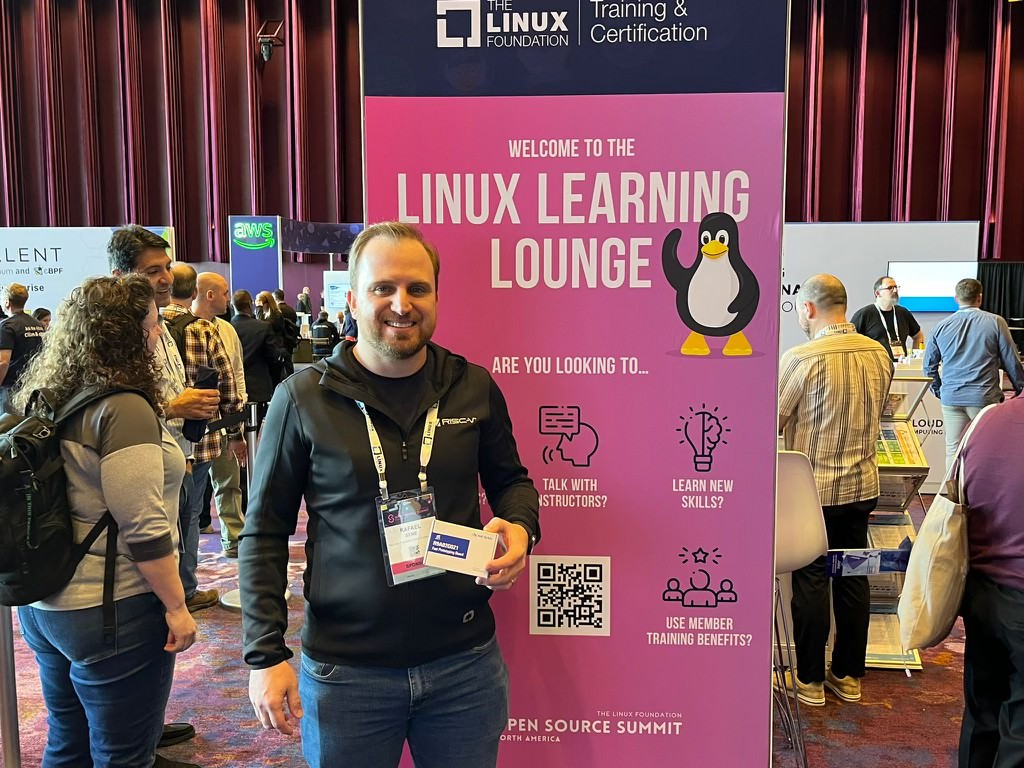 risc_v's tweet photo. .@rpsene will be at the Linux Learning Lounge this morning to host a #TipTalk session on #RISCV. Stop by to hear his presentation and for a chance to win the latest RISC-V based Fast Prototyping Board from @RenesasGlobal and the infamous RISC-V socks! #RISCVeverywhere #OSS24 https://t.co/XT6CDidYL2