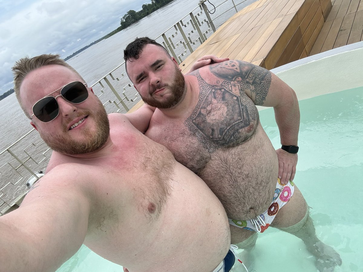 mystchambers's tweet photo. Serving beef on the Amazon river! @scouttww https://t.co/r98CB95nkL