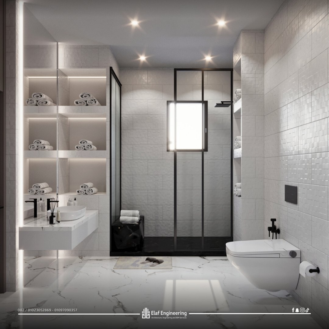 New Modern bathroom Design ✨✨
By - ELAF Engineering

Call Us:
+201023052869 📞 INT
+201097090357 📞 EGY

#architect #decor #decoration #bathroomdesign  #designs  #modern