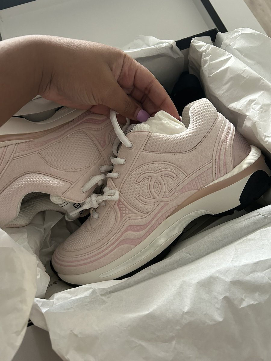 The cutest girliest Chanel sneaker ever lol