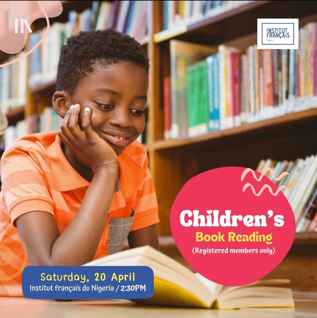 📚 Join us this Saturday for another Children's Book Reading; an activity to immerse kids in reading to expand their cultural horizons by exploring both French and English books ✏️ RSVP via this link: forms.gle/2DtXyMuCfqj2yK… #ifnigeria #Children #abuja #bookreading