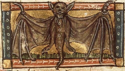 As it is #BatAppreciationDay and I certainly appreciate bats, here are some lovely medieval riders of the night.