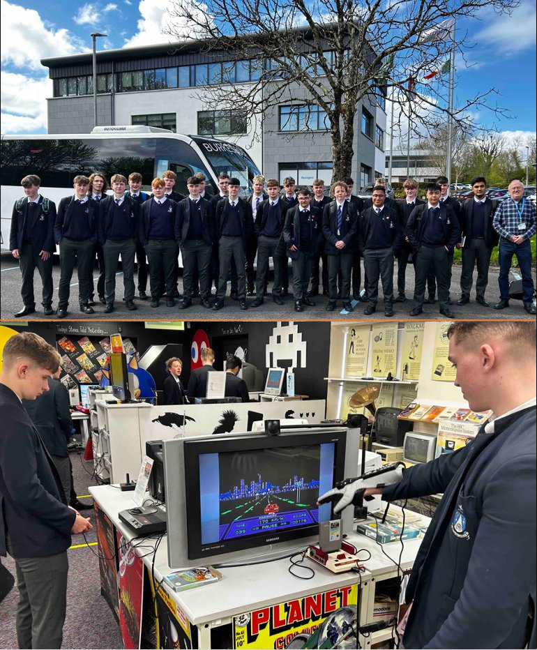 speediecelt's tweet photo. Part 4 of @insight_centre 4in1 secondary schools pack enjoyed by St. Jarlath's College #Tuam TY students was guided tour of Computer &amp; Communications Museum.Many thanks John Duggan,school's TY coordinator,who started bringing his students to us in 2014! @transitionyear4 @duggan79 https://t.co/KKEeOFMrJk