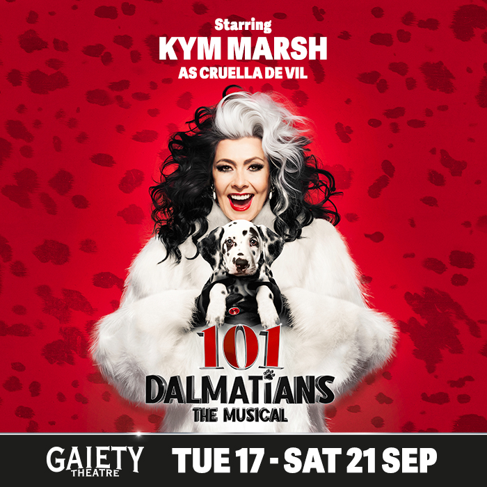 ✨Cast Announcement✨ We have a tail-wagging announcement for you so lock up your puppies... Cruella is here! 🐾 Kym Marsh will be starring as the greatest villain of them all, Cruella De Vil! gaietytheatre.ie/events/101-dal…