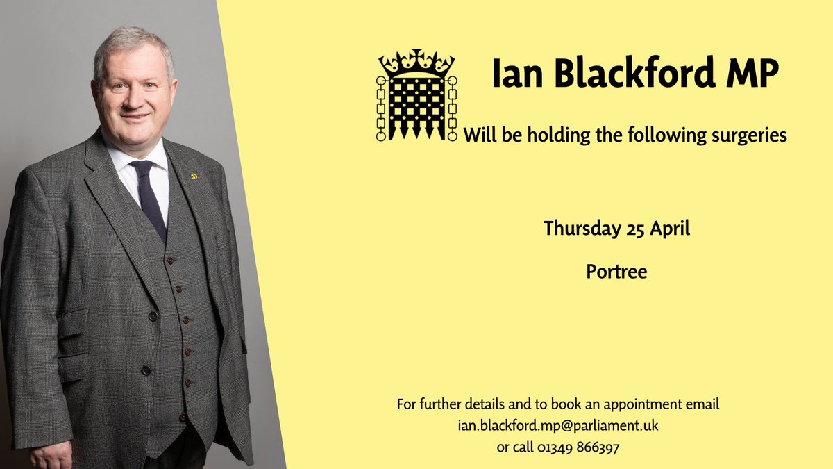 I will be holding a Surgery in Portree next Thursday, 25th April. Please ring my office if you would like to make an appointment.