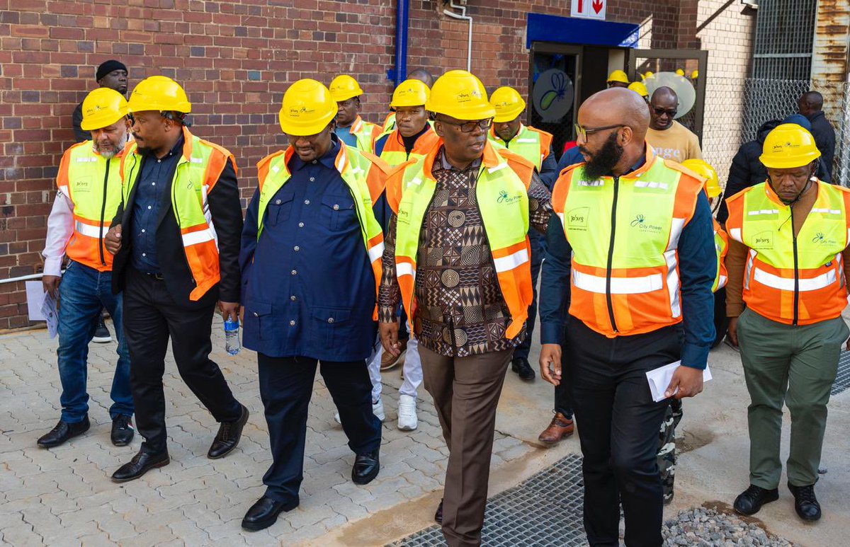[PICTURES]: Unveiling of the recommissioned open gas turbine
at the John Ware substation. #GrowingGautengTogether