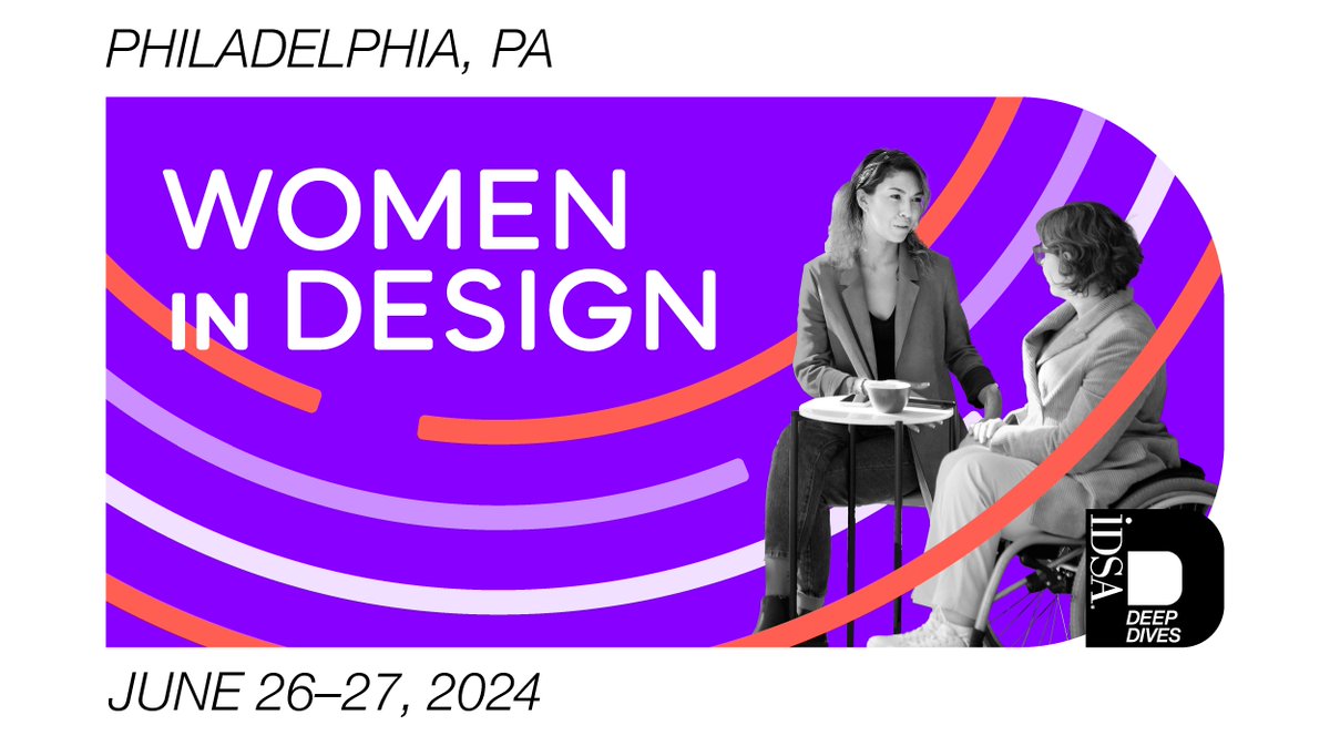 🎟️ Registration for the 2024 Women in Design Deep Dive opens in just ONE WEEK! Join us live in Philadelphia, PA at Design Philadelphiaon June 26-27 for a design-filled experience featuring top-notch speakers, interactive workshops, and networking sessions.