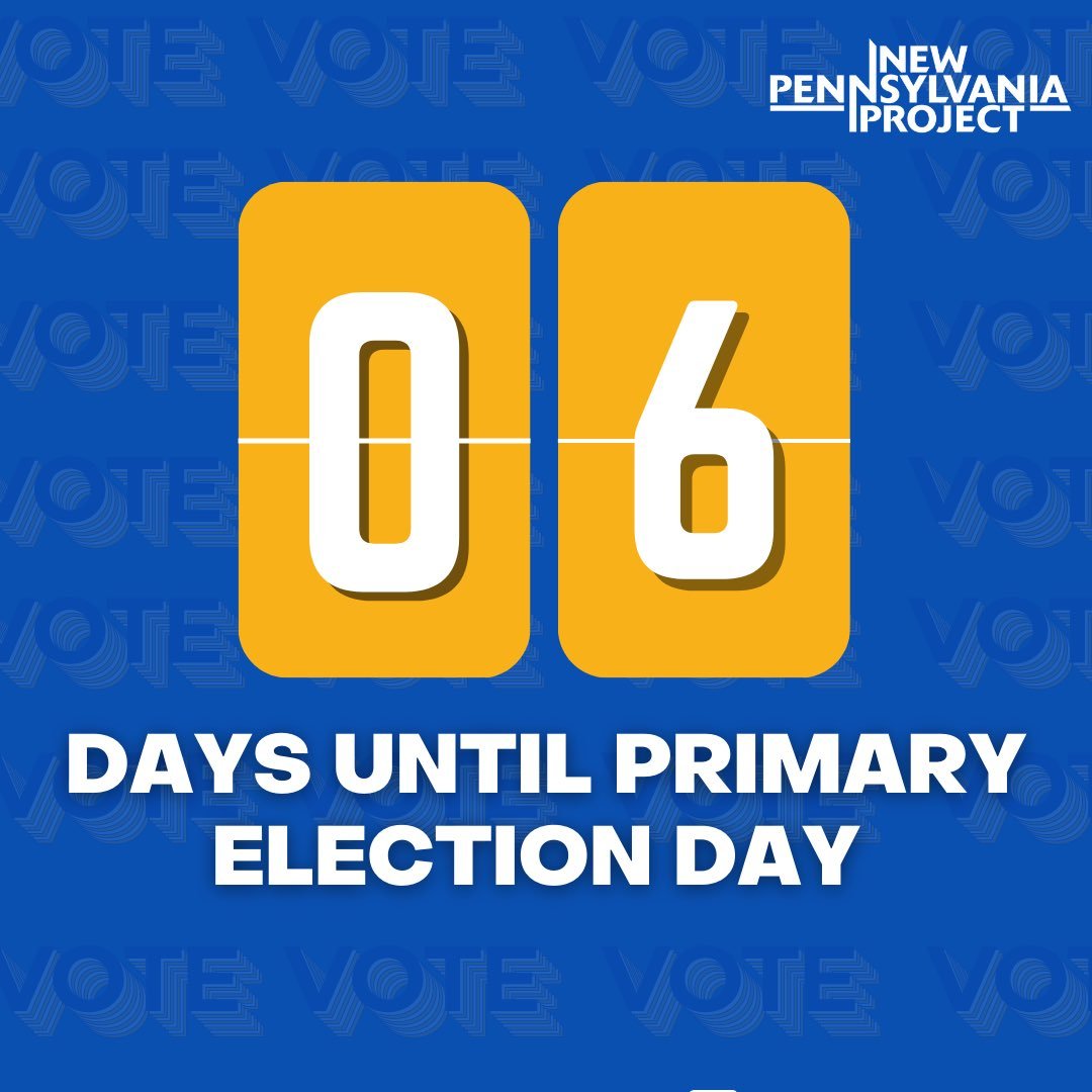 We are 6 days away from Primary Election Day, which means it’s a great time to find your polling place: pavoterservices.pa.gov/Pages/PollingP…