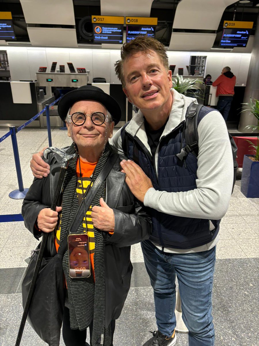 One in and one out of the airport today - as Sylvester heads off to Amarillo, look who he bumped into!