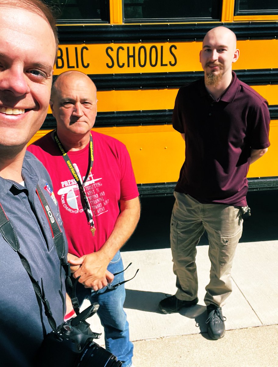 NEadvantage's tweet image. Big thanks to Tony Shepardson and Gavin Nielsen for taking the time this morning to take us on a cruise through the streets of Wymore in (electric) style. 

“I didn’t think I’d ever see an electric school bus, let alone take one on a route every day.”

#RootedNE