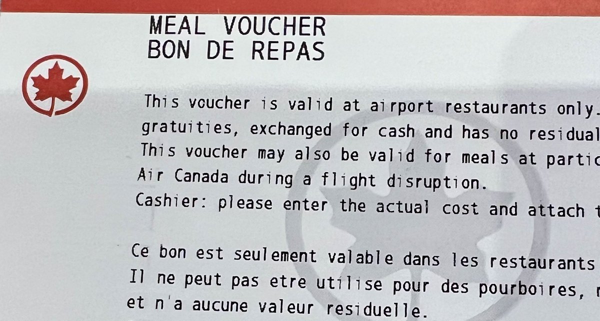 Pearson Airport caterers are on strike. There might be limited food choices on some flights, especially shorter ones. Air Canada just gave me a $15 food voucher I can use to get something before my flight to Vancouver, or for something to eat on the plane. #Toronto #Pearson