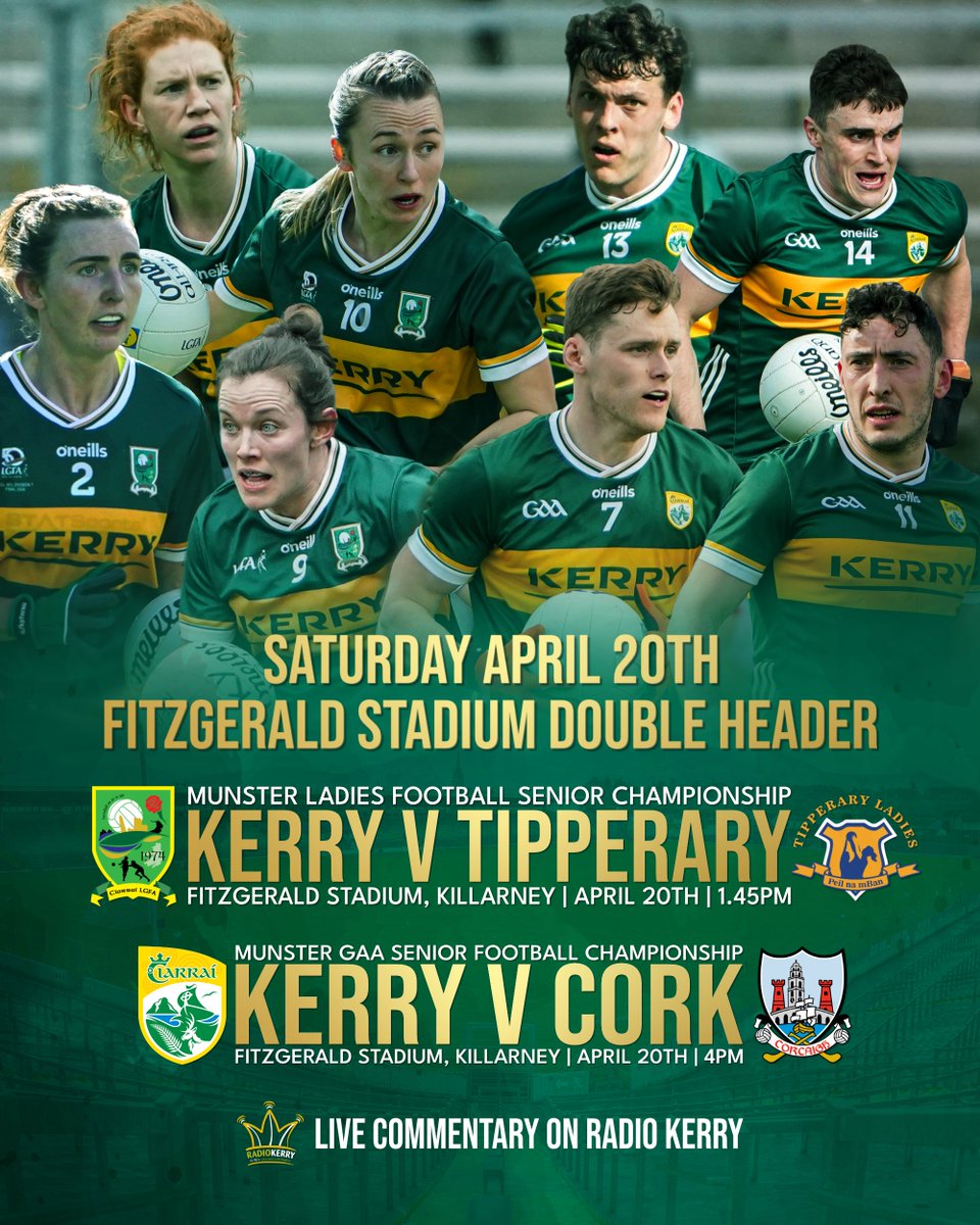 It's a doubleheader in Fitzgerald Stadium this Saturday for our Ladies and Men's Senior Football teams!