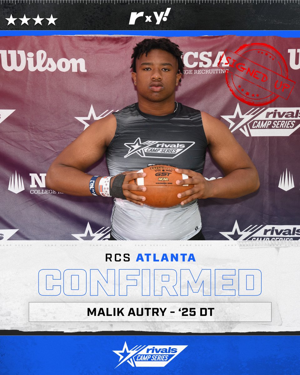 🚨CONFIRMED✍️ 4🌟 Malik Autry is signed up and ready for April 21st🔥💪 @JohnGarcia_Jr | @adamgorney | @RivalsFriedman | @WilsonFootball | @TeamVKTRY | @ncsa | @MalikAutry