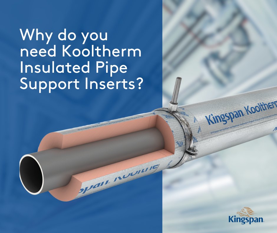 KingspanHVAC_UK's tweet photo. Why do you need #Kooltherm Insulated Pipe Support Inserts?

They are designed for use in #pipesupports, hanger brackets and clamps to provide optimal load-bearing capacity while offering protection against #insulationcompression.

To find out more visit - https://t.co/xg2yCVH7tH https://t.co/HKo2uEuzUQ