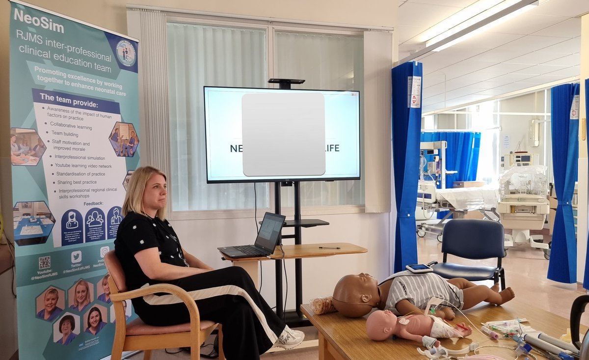 NeoSim Team (@neosimedrjms) on Twitter photo We'd special Guests at SIM this week! 😱 <a href="/_NIMDTA/">NIMDTA</a> #ADEPT Leadership Fellows joined us to watch our trainees & nurses ace SALSA...
Then were treated to talks from just some of our <a href="/BelfastTrust/">Belfast Trust</a> NICU leaders: <a href="/cbdmayes/">Clifford Mayes</a>, <a href="/_ACWalker_/">Alison Walker</a>, Dr Craig & <a href="/Andrea_Stobo/">Andrea Houston (Stobo)</a>. Thank you everyone! ❤️ We'd special Guests at SIM this week! 😱 <a href="/_NIMDTA/">NIMDTA</a> #ADEPT Leadership Fellows joined us to watch our trainees & nurses ace SALSA...
Then were treated to talks from just some of our <a href="/BelfastTrust/">Belfast Trust</a> NICU leaders: <a href="/cbdmayes/">Clifford Mayes</a>, <a href="/_ACWalker_/">Alison Walker</a>, Dr Craig & <a href="/Andrea_Stobo/">Andrea Houston (Stobo)</a>. Thank you everyone! ❤️