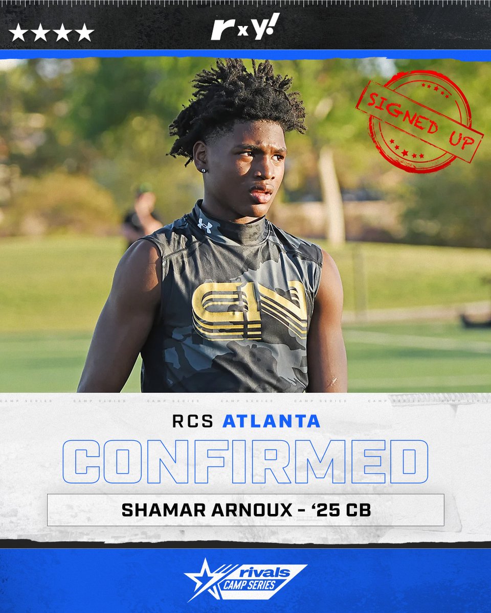 🚨CONFIRMED✍️ 4🌟 Shamar Arnoux is signed up and ready for April 21st🔥💪 @JohnGarcia_Jr | @adamgorney | @RivalsFriedman | @WilsonFootball | @TeamVKTRY | @ncsa | @ShamarArnoux