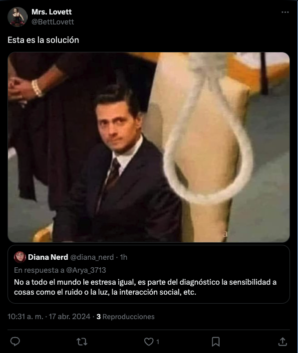 Imagínate que ese tipo de respuestas se vieran para cualquier otro diagnóstico médico...