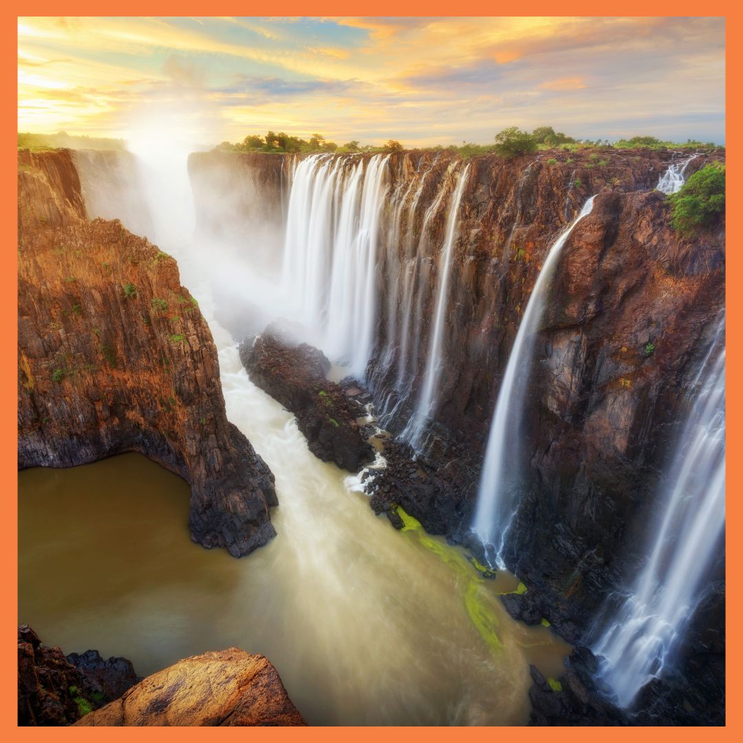 Looking for a once-in-a-lifetime adventure? Put Victoria Falls at the top of your bucket list! You'll be in awe of the world largest waterfall twice the height of Niagara Falls. Let us help make your dream trip a reality. 
#AllWhoWanderTravelCo #VictoriaFalls #Zambia #Zimbabwe