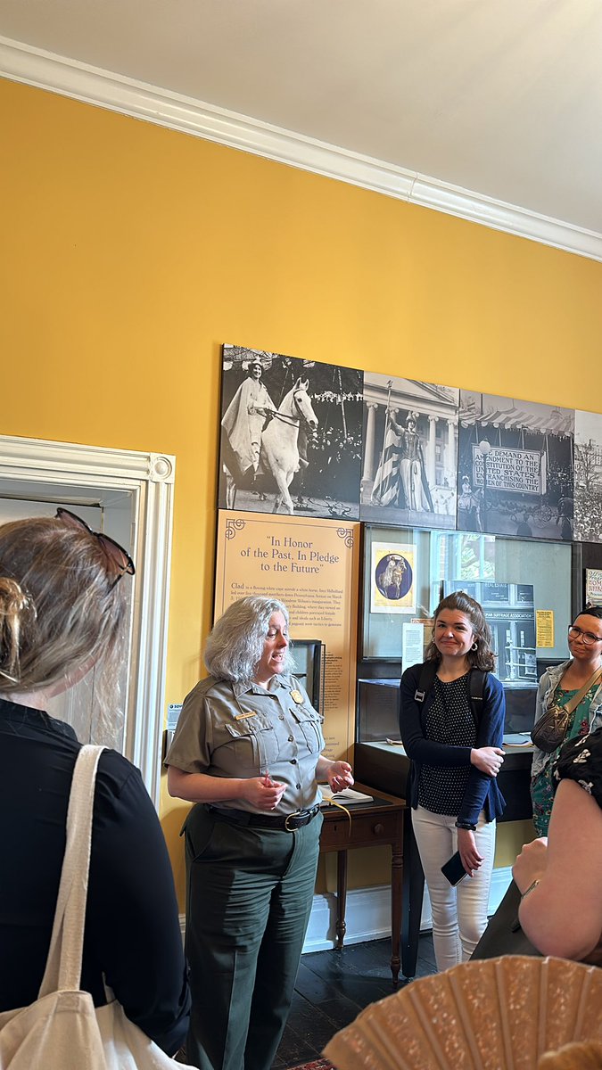 NPF’s Women in Politics Fellows visited the Belmont-Paul Women’s Equality Monument (@NationalMallNPS) — home to the National Woman's Party for more than 90 years.