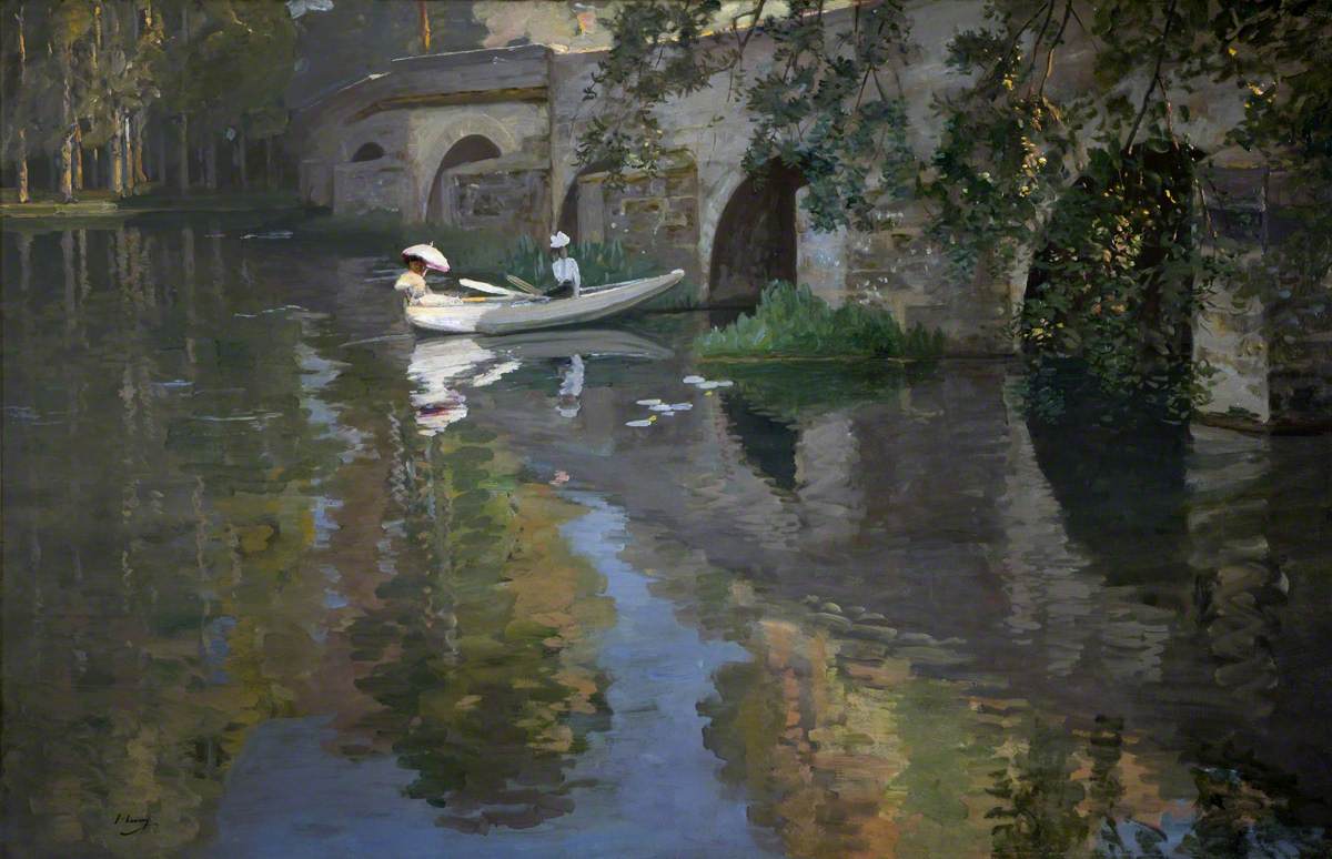 Tomorrow's #OnlineArtExchange celebrates #LaveryOnLocation at @UlsterMuseum, open until 9th June 👉 ow.ly/7teP50Rhkkm

Show us your favourite Lavery, or 'on location' art 🌳🌊

'The Bridge at Grès' by John Lavery (1856–1941) 📷 National Museums NI
