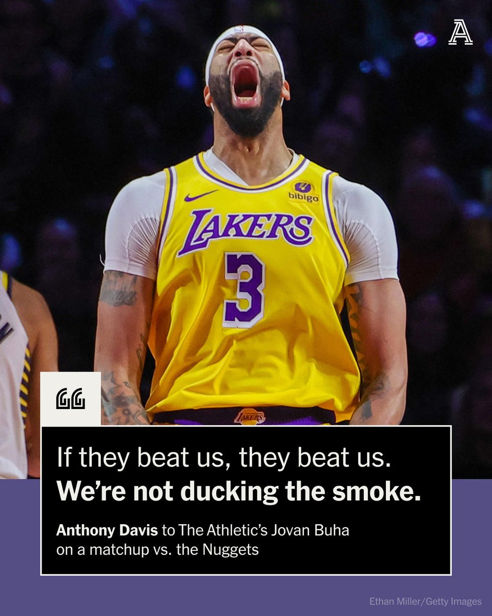 They know the scoreboard. They know the recent history. They know the opponent is the reigning champ. But the Lakers were never going to avoid Denver, writes @jovanbuha. theathletic.com/5421990/2024/0…