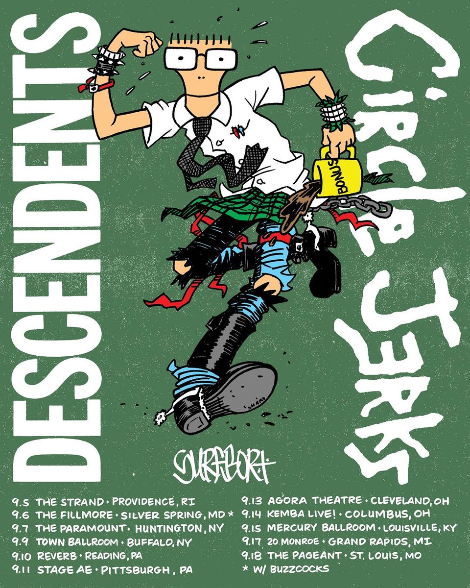 Descendents and Circle Jerks have announced their return to the road together in the fall for another run of dates! Tickets to all new dates go on sale Friday, April 19 at 10 AM local time here 🎟️ go.axs.com/pZB650RikPl