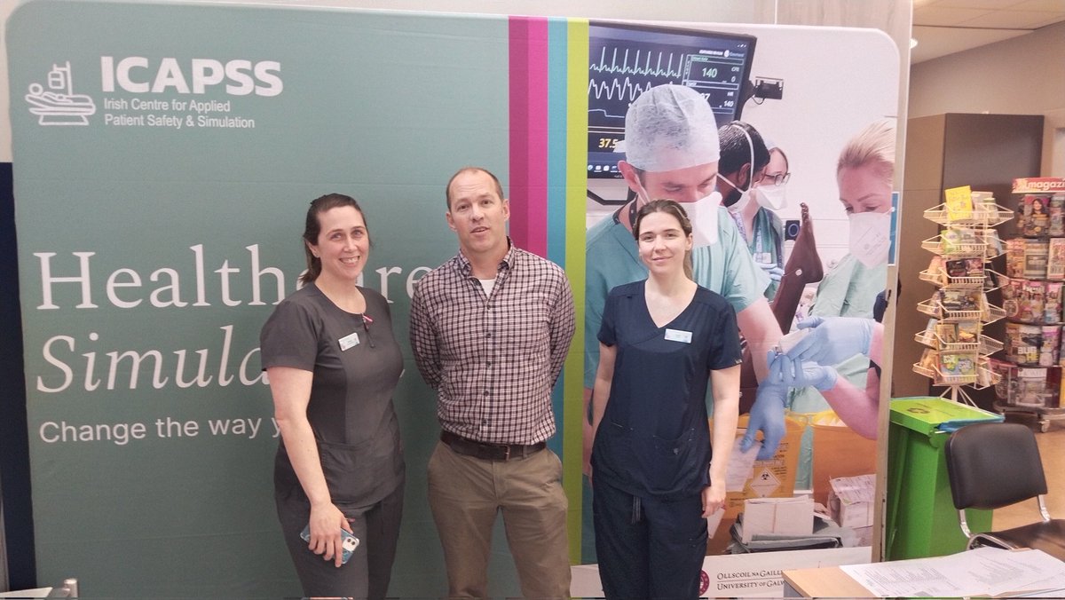 Great #engagement today at GUH Foyer. Lots of curious faculty and simulation enthusiasts. We are in the business for one purpose, #ensuring #patientsafety and no better training platform #SimulationBasedEducation. @saoltagroup @GalwayCMNHS @CNMEGalway @HSE_NSO