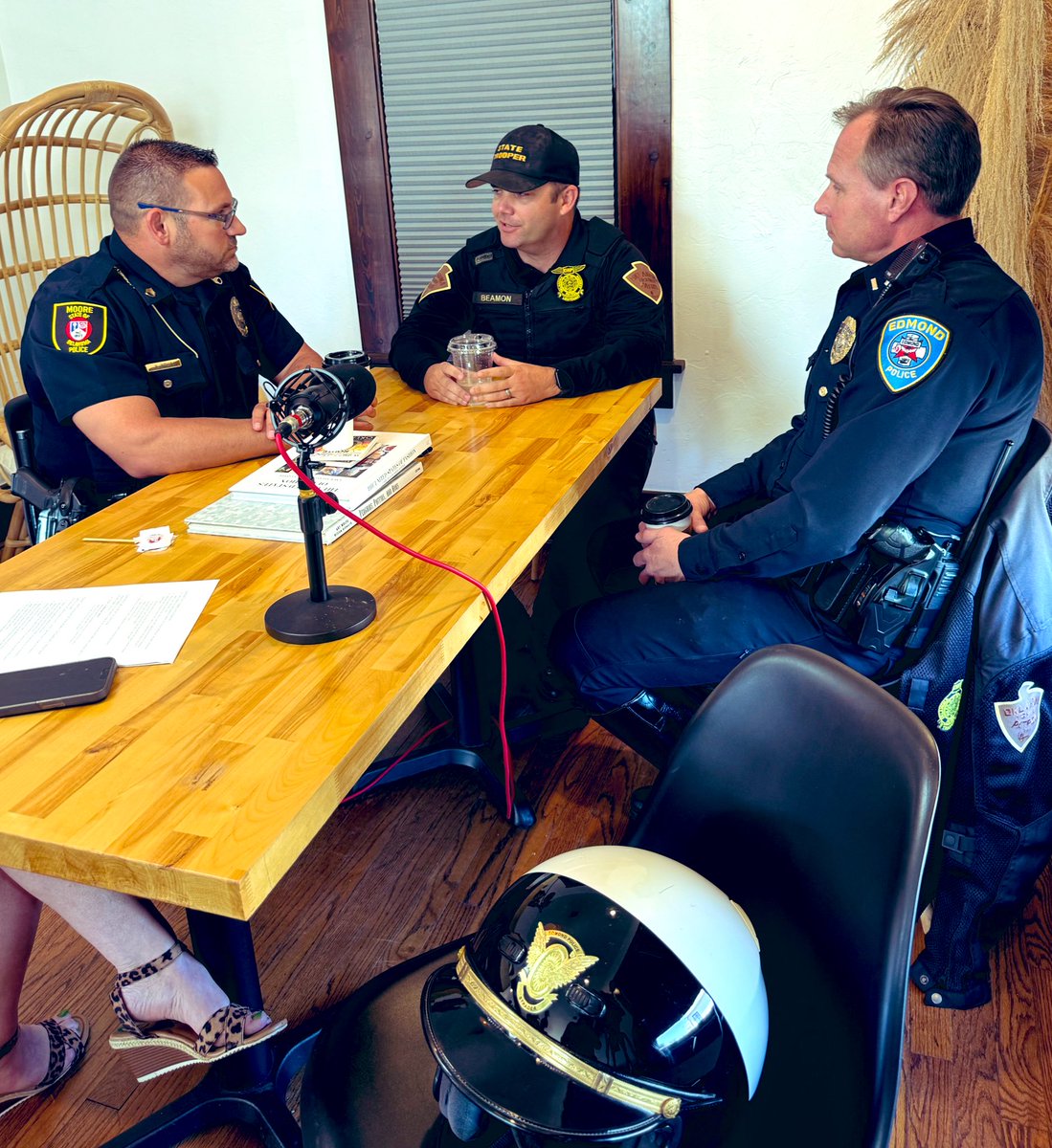 We’re talking Motorcycle Safety this morning with the Oklahoma Highway Safety Office, @EdmondPD, and @OHPDPS. Drive safe and stay tuned for more in the coming weeks. #moorestrong #motorcycle #motorcyclesafety #drivesmart