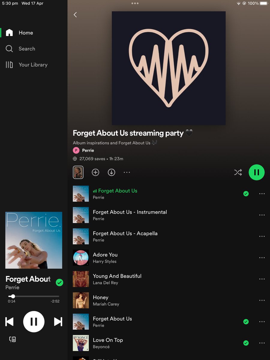 JADEtearoom's tweet photo. @PerrieHQ ๐ฅณ๐ฅณ๐ฅณ #StreamForgetAboutUs https://t.co/rk3l7yieVh
