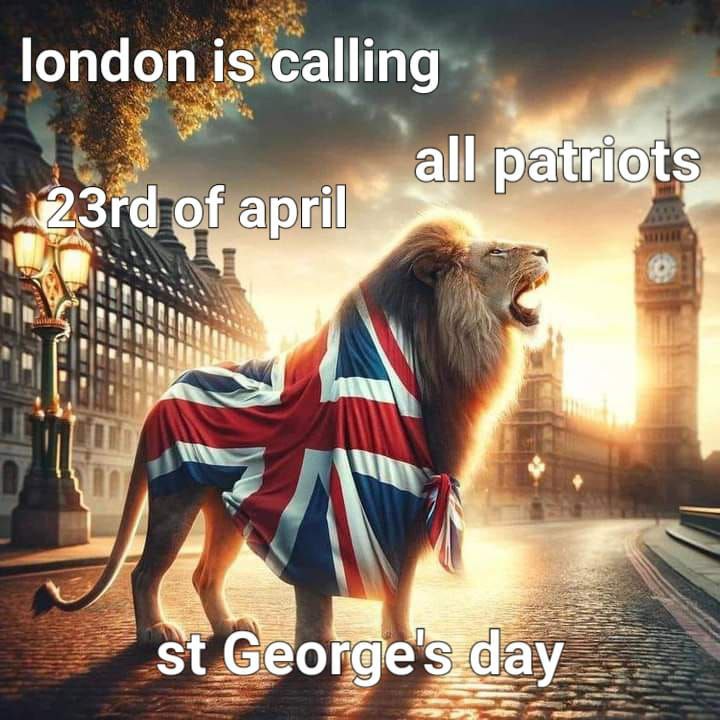 London 🇬🇧 
For my English followers, lion must roar.
#StGeorgesDay