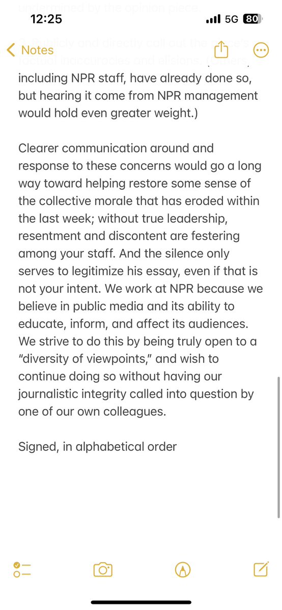 new: About 50 NPR employees sign a letter to CEO Katherine Maher and top editor Edith Chapin calling for, among other things, a public rebuke of the “factual inaccuracies and elisions” in Uri Berliner’s Free Press essay.