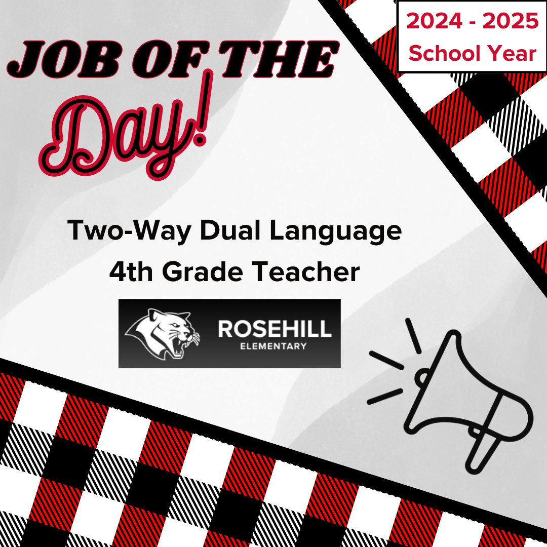 Rosehill Elementary School is seeking a Bilingual 4th Grade Teacher! @TISDRES APPLY HERE: tomball.tedk12.com/hire/ViewJob.a…