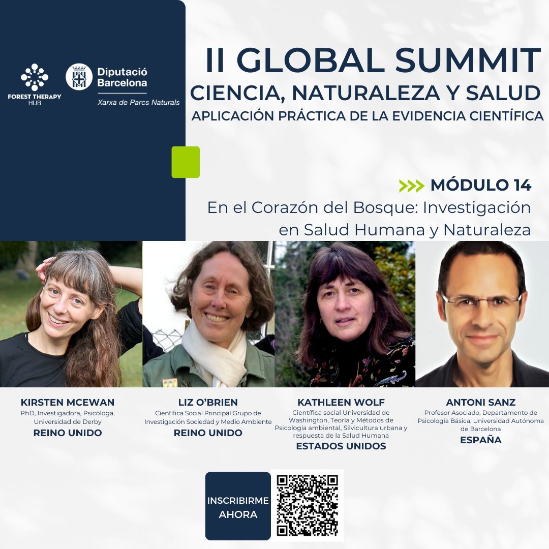 Participamos en el II Global Summit of Science, Nature anh Health. Link: tinyurl.com/IIGlobalSummit @GIES_UAB @CORESalutMental