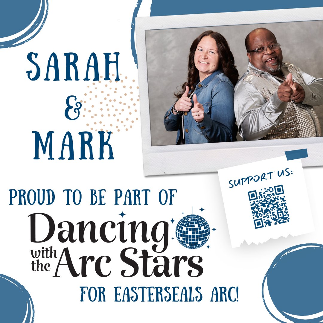 ✨Presenting Sarah and Mark! Together they'll take to the stage to perform on Dancing with the Arc Stars! You don't want to miss their performance, so be sure to get tickets: bit.ly/3U9J8tb
#DancingWithTheArcStars #EastersealsArc #GetYourTicketsNow