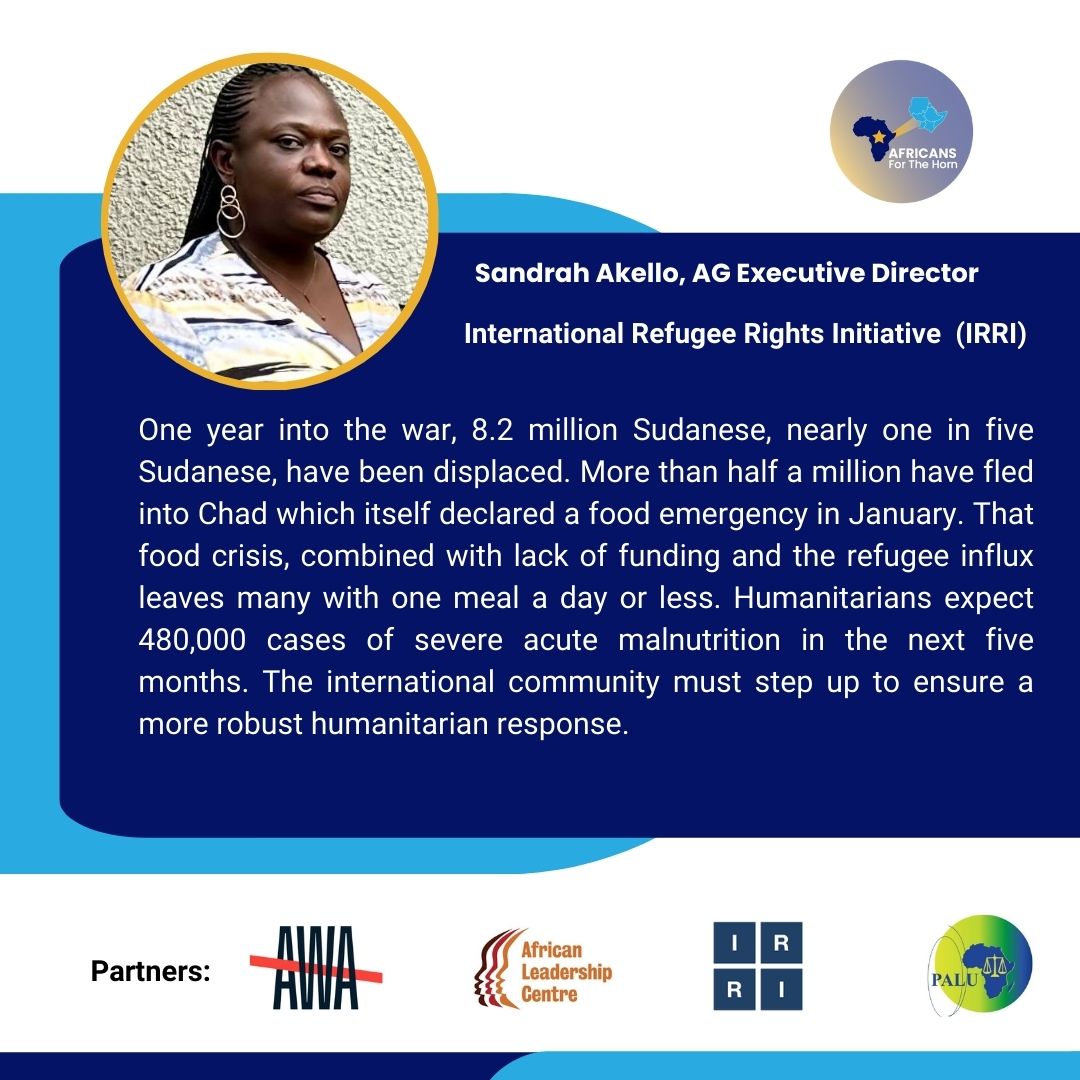 One year on and still counting, @Af4HA stands in solidarity with the people of #Sudan and urges regional and international actors to resolve the crisis in #Sudan and bring peace to the region. #KeepEyesOnSudan Read our Statement:👇🏿