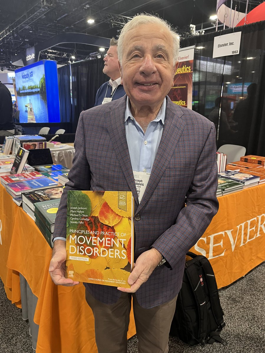 Always great seeing #elsevierauthor @JankovicJoseph. Come by our booth at #AAN2024 to check out his new book. #elsevier