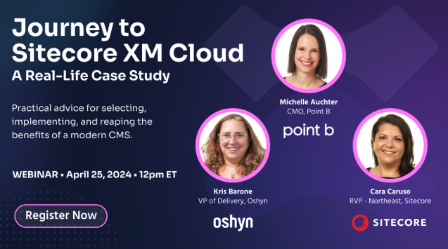 When our website needed a modern, easier-to-use system, we collaborated with Oshyn and Sitecore to make it happen. Join our CMO on April 25 to hear about the experience: bit.ly/3Q5GwtK