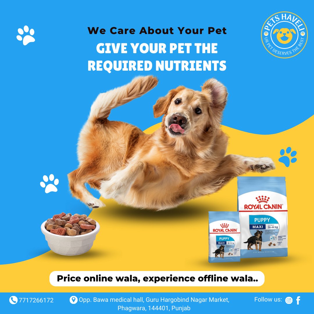 🐾 Your furry friend deserves the best! 🌟 Ensure they're thriving with all the essential nutrients they need. Let's keep those tails wagging with top-notch care!

#Petshaveli #Phagwara #Punjab #petstore #petshop #pets #petaccessories #petsupplies #petcare #petproducts #shoploca