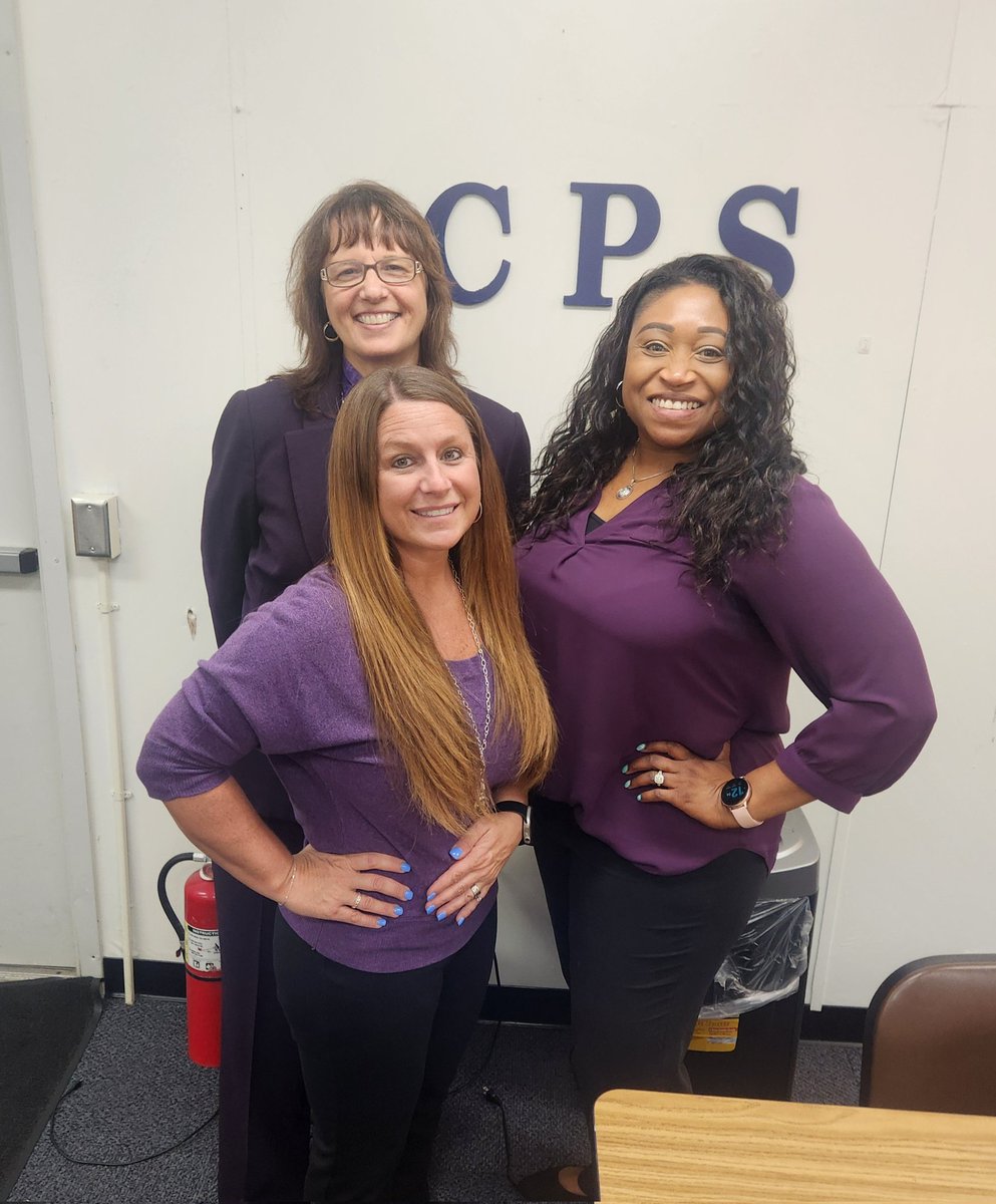 AudraJeffries9's tweet photo. 💜 The School Counseling Dept. and FACE are proudly sporting our purple for Purple Up Day in support of the Month of the Military Child! #PurpleUpVirginia https://t.co/EmJciDYHRJ