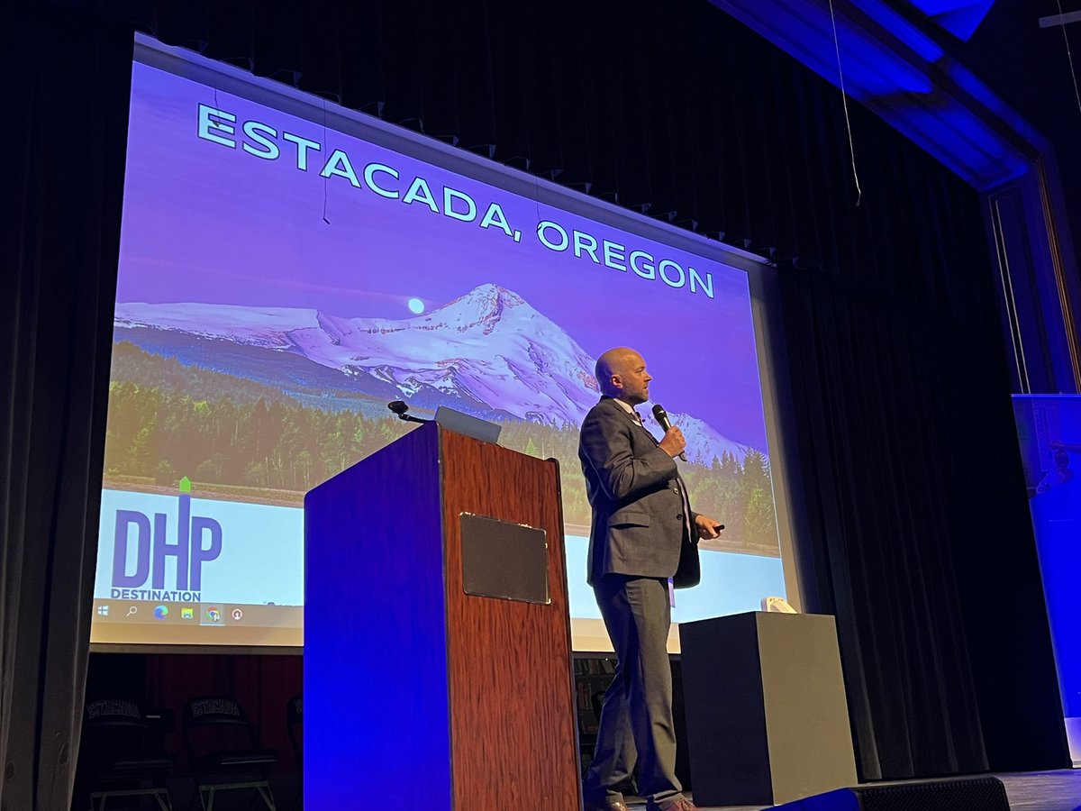 Day one of #DHPEstacada is off to a great start with @janetpilcher and @EstacadaCarp taking the stage to welcome event attendees and set the stage for the next few days on this journey of #continuousimprovement!