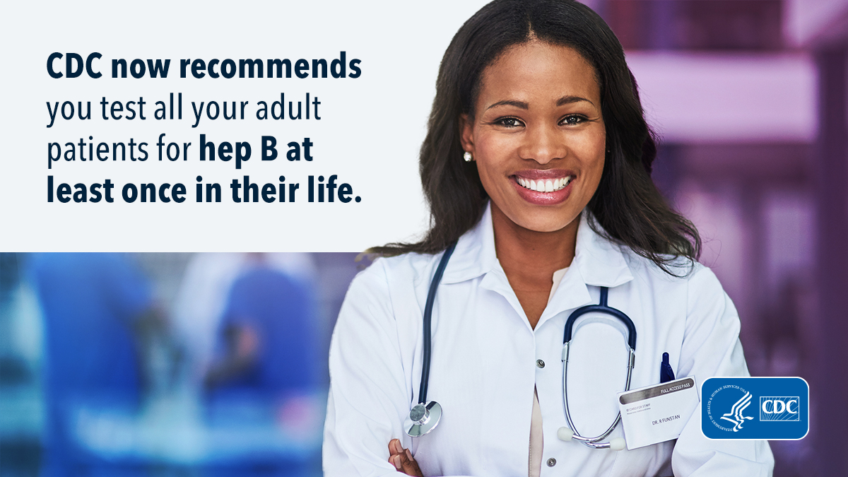 HCPs: Check out @CDCgov’s #HepatitisB testing recommendation to learn more: bit.ly/41ZzxH2.