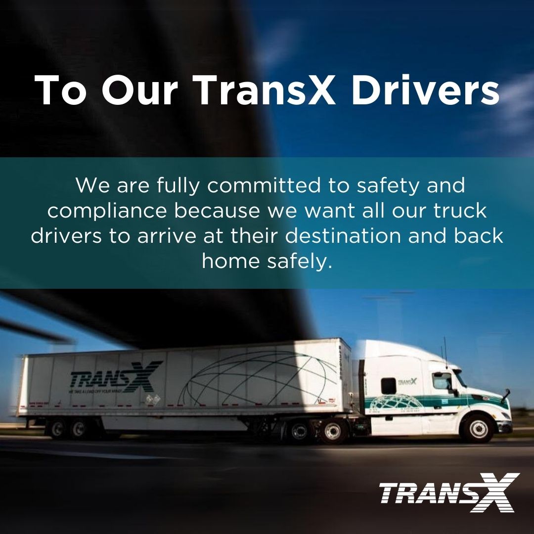 To our drivers, know that our commitment to safety and compliance is unwavering and true. We want you all to arrive at your destinations and return home safe and sound. 

#TransX #DeckX #ProfessionalTrucking #Drivers #TruckingIndustry
