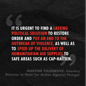 Learn more about the #hungercrisis in #Haiti and our work: bit.ly/3Vpj7qv
