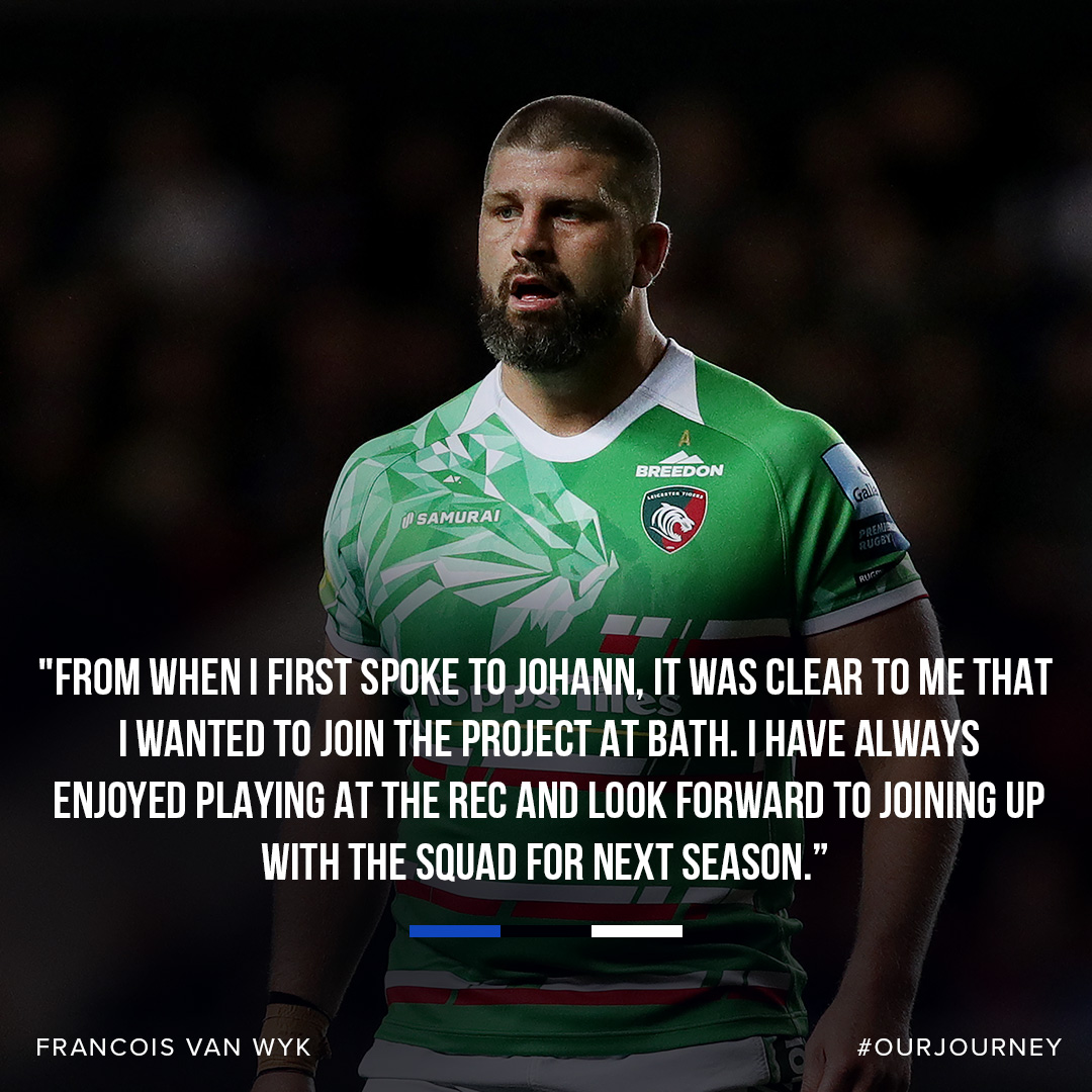 Huge experience from our new loosehead prop, Francois van Wyk 👊 We can't wait to welcome you to The Rec, Francois!