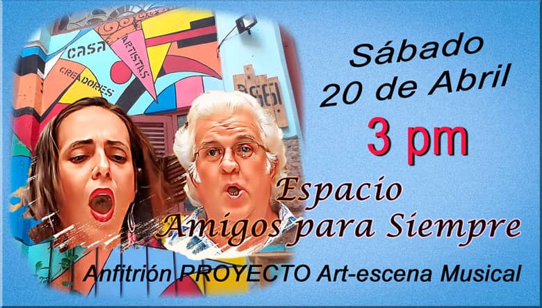 JoseRodolf8463's tweet photo. Hola cultura centro Habana se complace en invitarlos el sábado próximo al espacio del proyecto Amigos para Siempre. 3.00  pm . Casa de Artistas y Creadores. https://t.co/2NdCzlwVrl
